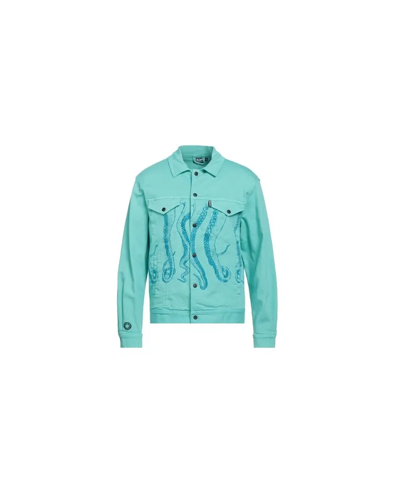 Octopus JACKEN & MÄNTEL - Jeansjacken/Mäntelauf YOOX.COM Tūrkis