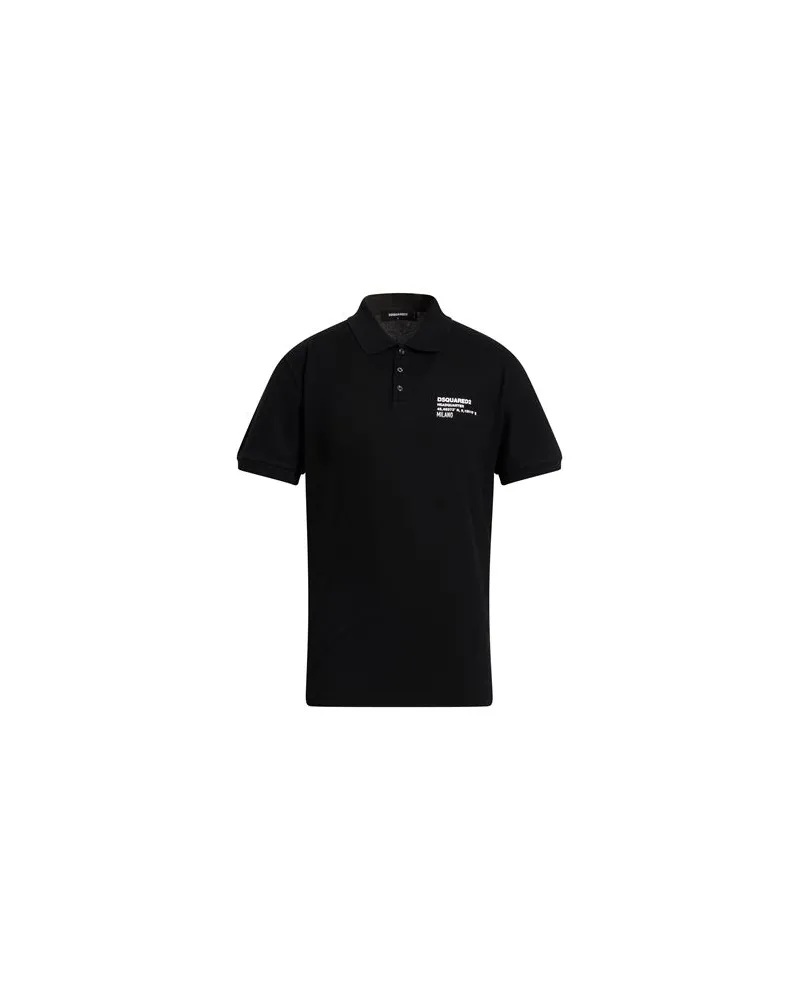 Dsquared2 TOPS - Poloshirtsauf YOOX.COM Schwarz