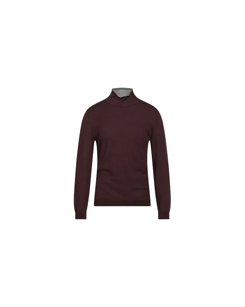 John Varvatos STRICKWAREN - Rollkragenpulloverauf YOOX.COM Schokobraun