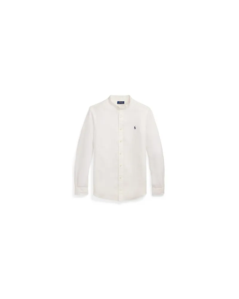Ralph Lauren SLIM FIT LINEN SHIRT  - TOPS - Hemdenauf YOOX.COM Weiß