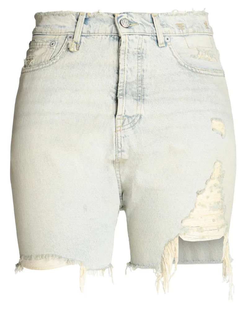 R13 Jeansshorts Blau