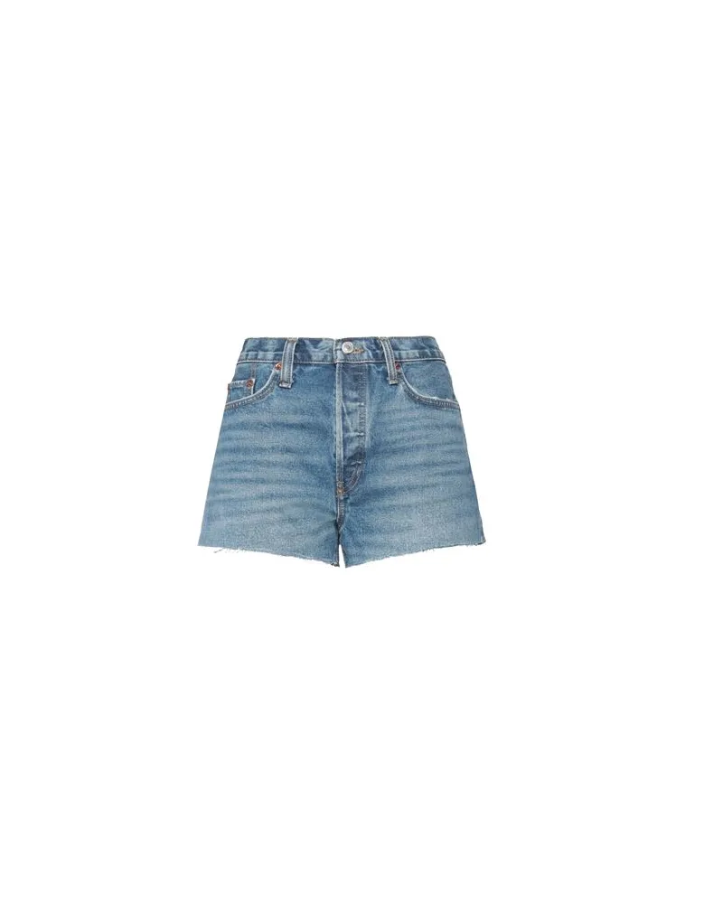 RE/DONE HOSEN & RÖCKE - Jeansshortsauf YOOX.COM Blau