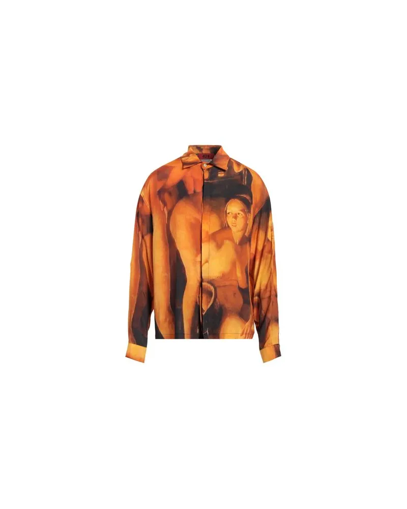 FourTwoFour on Fairfax TOPS - Hemdenauf YOOX.COM Orange