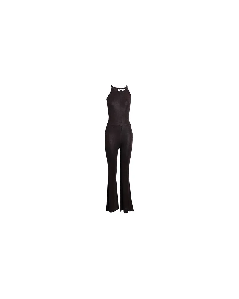 Never Fully Dressed Brown Sparkle Jumpsuit   - OVERALLS - Jumpsuitsauf YOOX.COM Schokobraun
