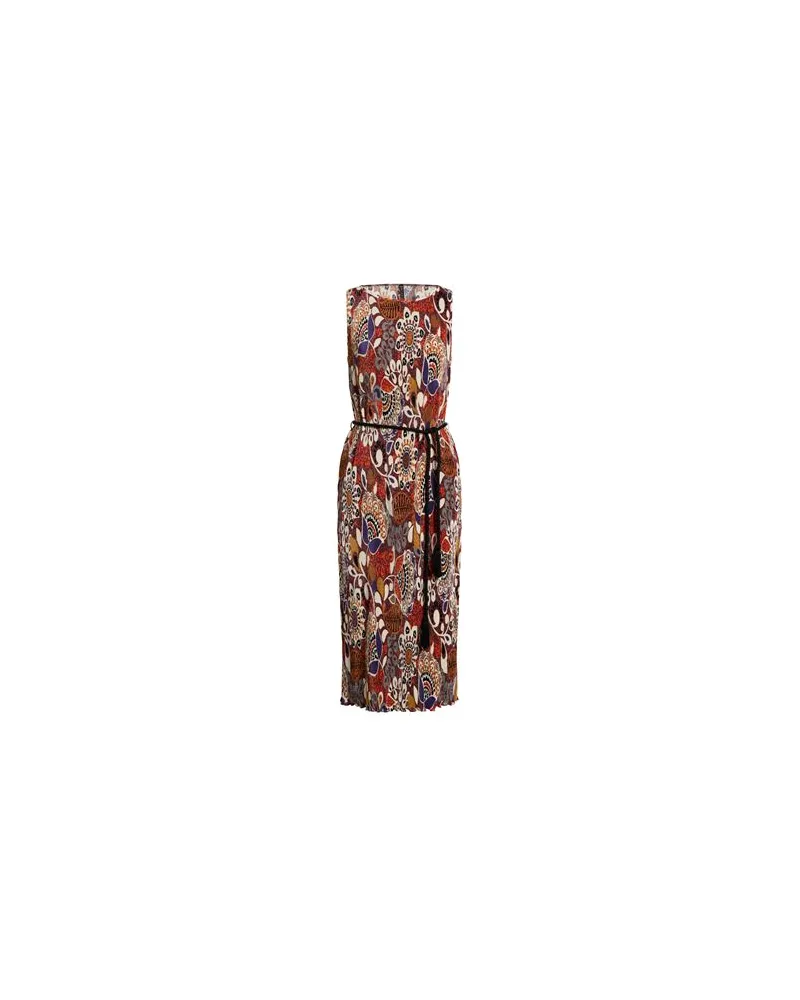 Manila Grace KLEIDER - Midi-Kleiderauf YOOX.COM Rostrot