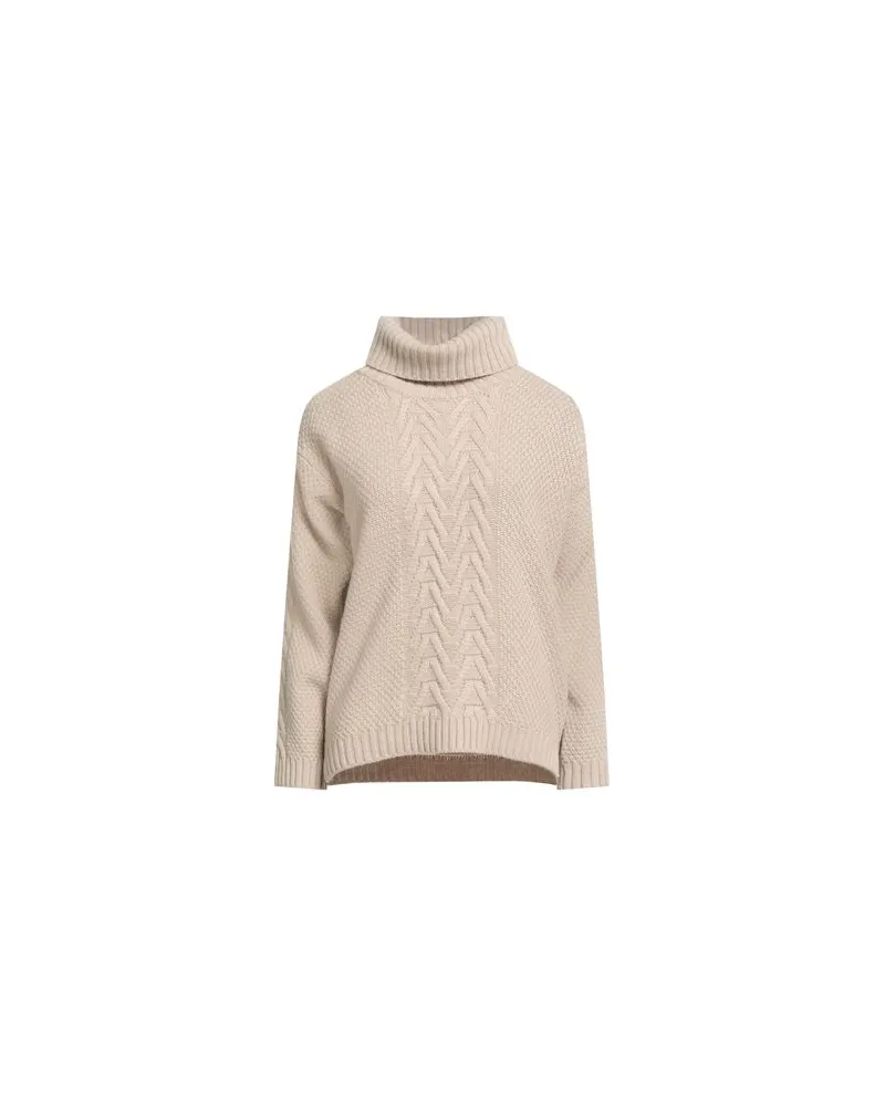 PANICALE Cashmere STRICKWAREN - Rollkragenpulloverauf YOOX.COM Beige