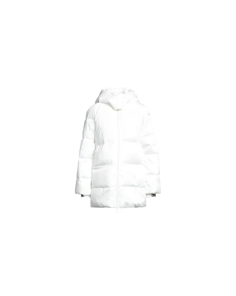 Elisabetta Franchi JACKEN & MÄNTEL - Pufferjacken & Daunenjackenauf YOOX.COM Weiß