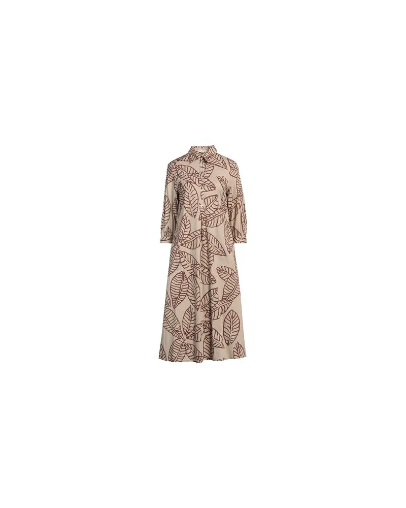 Camicettasnob KLEIDER - Midi-Kleiderauf YOOX.COM Beige