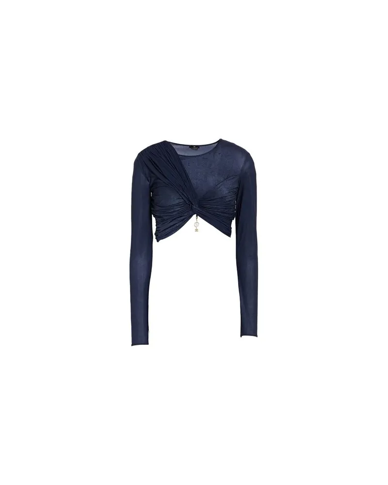 Elisabetta Franchi TOPS - Topsauf YOOX.COM Nachtblau