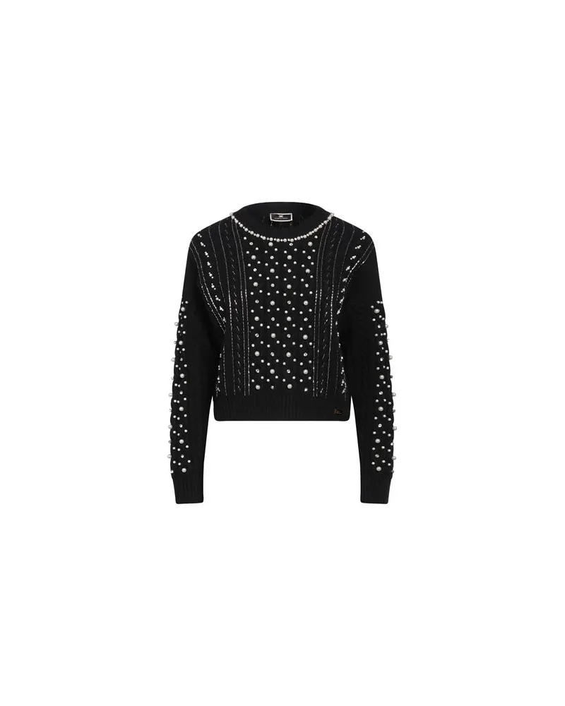 Elisabetta Franchi STRICKWAREN - Pulloverauf YOOX.COM Schwarz
