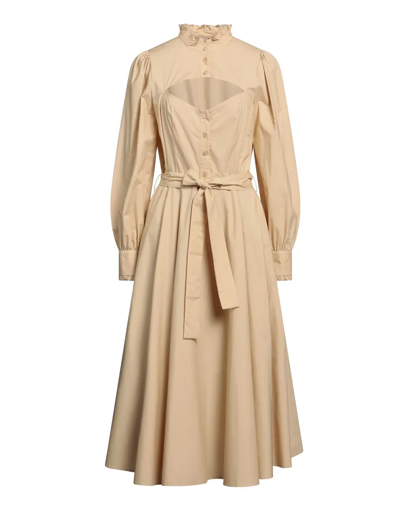 Twin-Set Midi-Kleid Beige