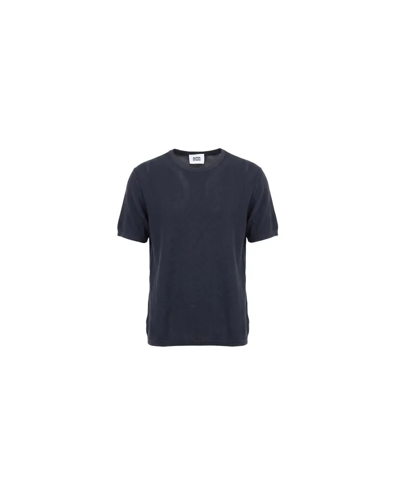 Alpha Studio TOPS - T-shirtsauf YOOX.COM Marineblau