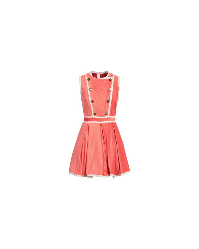 Elisabetta Franchi KLEIDER - Mini-Kleiderauf YOOX.COM Koralle
