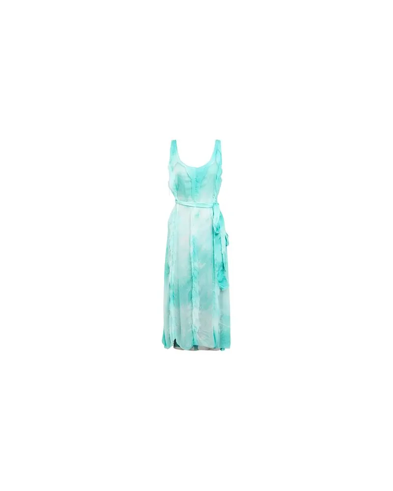 Masnada KLEIDER - Midi-Kleiderauf YOOX.COM Säuregrün