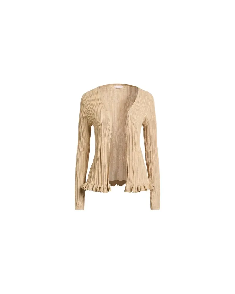 Liu Jo BETTER - STRICKWAREN - Strickjackenauf YOOX.COM Sand