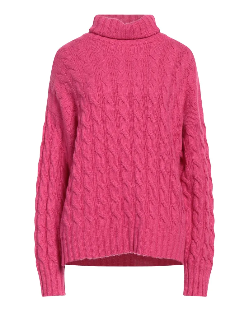 N.O.W. Andrea Rosati Cashmere Rollkragenpullover Fuchsia