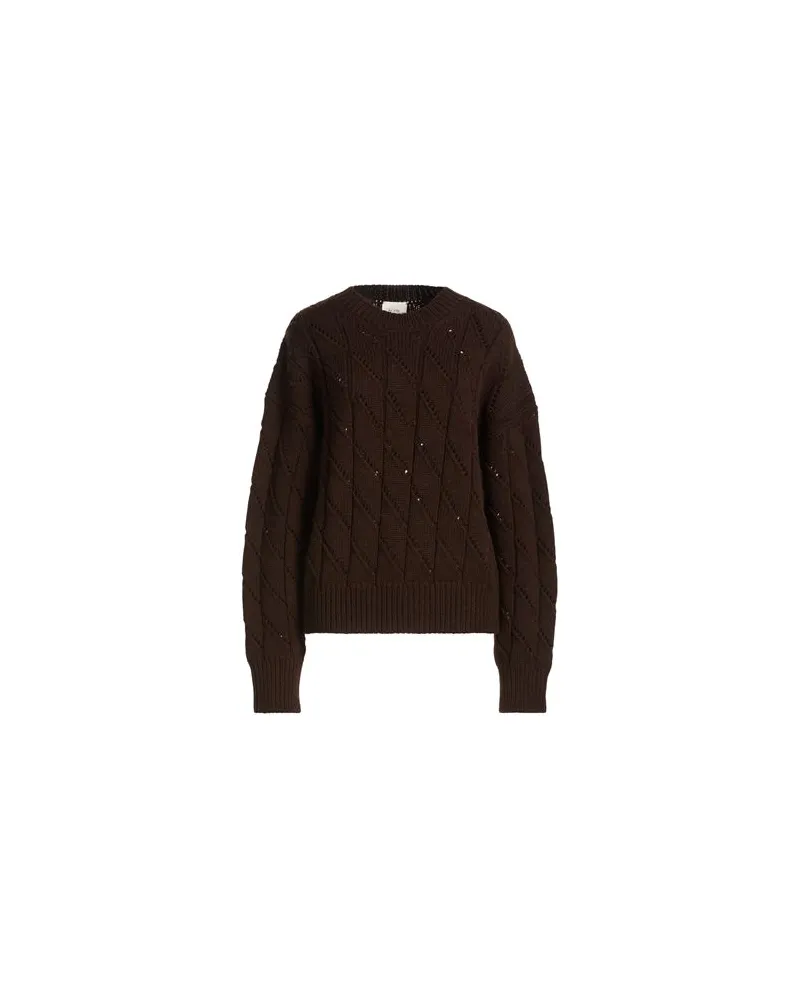 ALYSI CRÈME - STRICKWAREN - Pulloverauf YOOX.COM Schokobraun