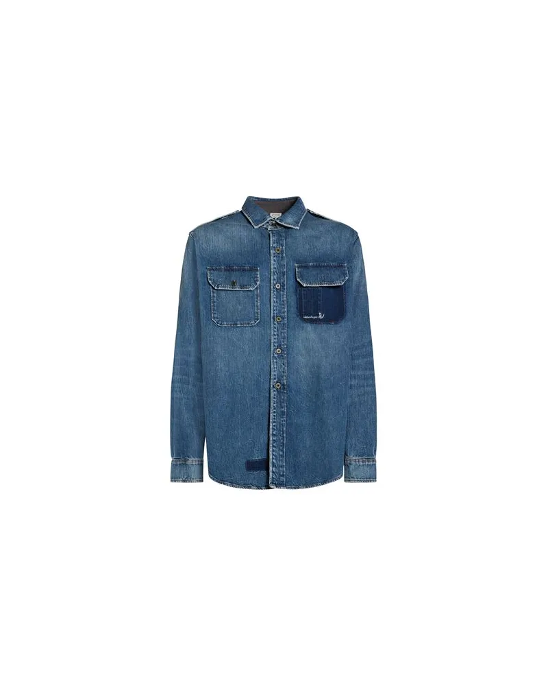 Maison Margiela TOPS - Jeanshemdenauf YOOX.COM Blau
