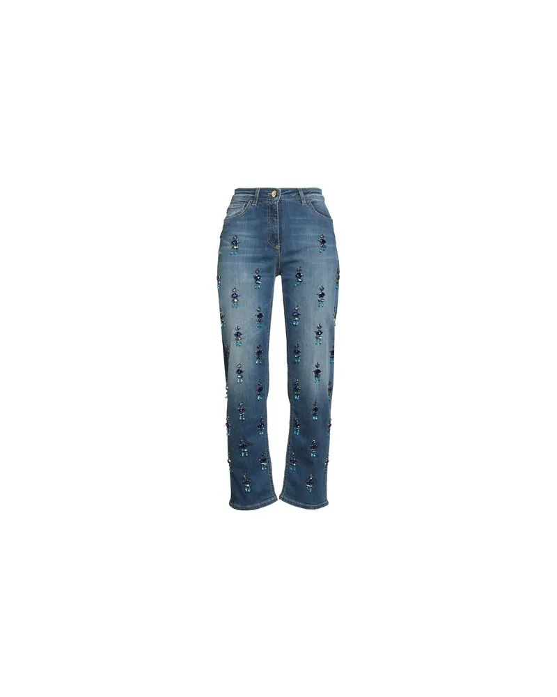 Elisabetta Franchi HOSEN & RÖCKE - Jeanshosenauf YOOX.COM Blau