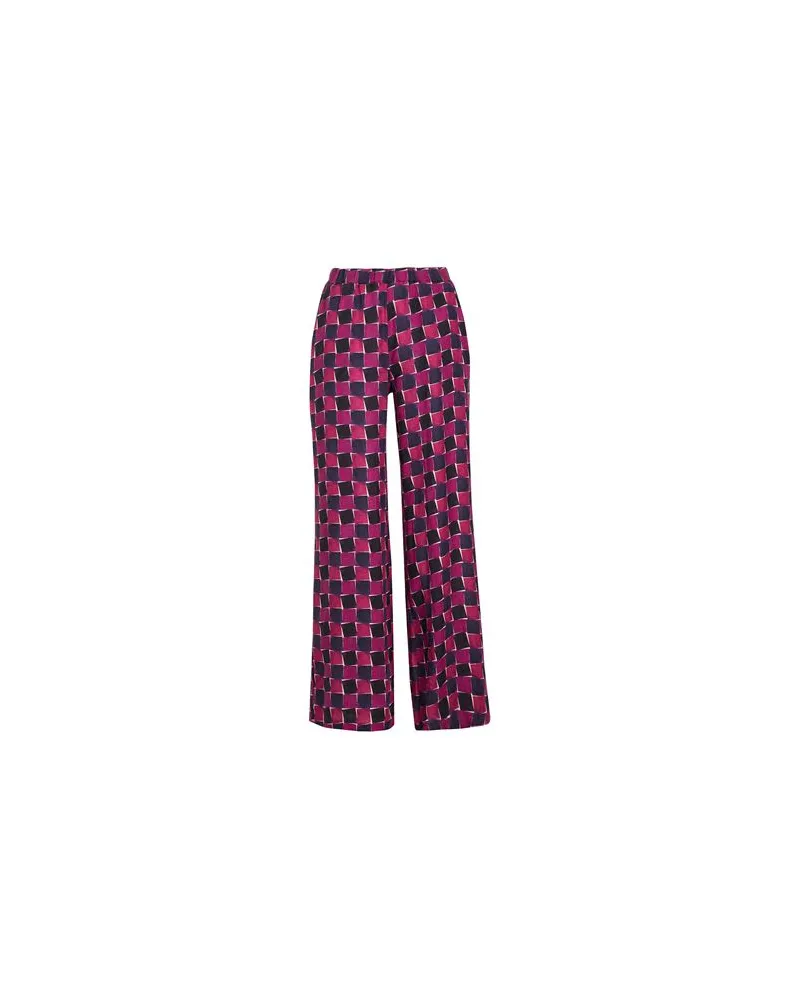 8 by Yoox PRINTED LINEN PULL-ON PANTS  - HOSEN & RÖCKE - Hosenauf YOOX.COM Pflaume