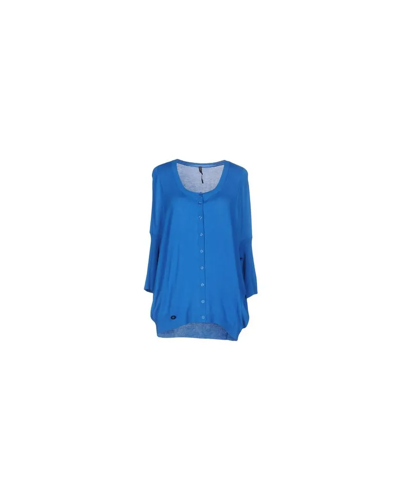 Manila Grace STRICKWAREN - Strickjackenauf YOOX.COM Blau