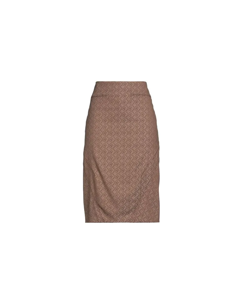 Marine Serre HOSEN & RÖCKE - Midi-Röckeauf YOOX.COM Braun