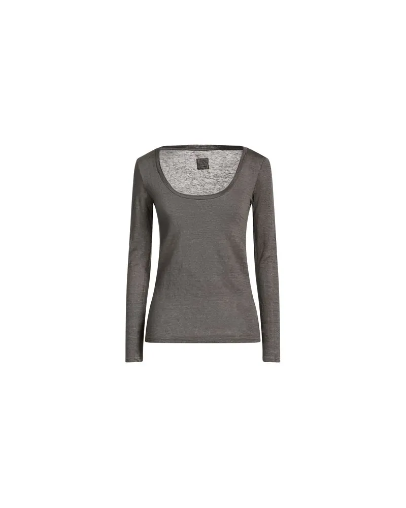 120% Lino TOPS - T-shirtsauf YOOX.COM Braungrau