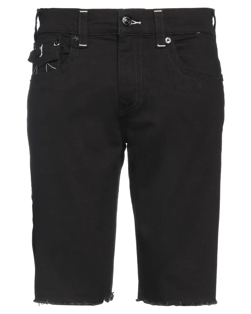 True Religion Jeansshorts Schwarz