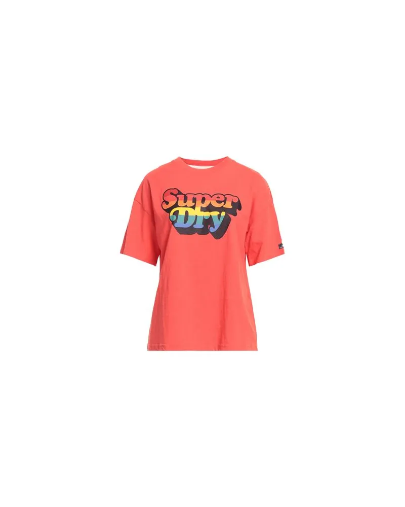 Superdry. TOPS - T-shirtsauf YOOX.COM Tomatenrot
