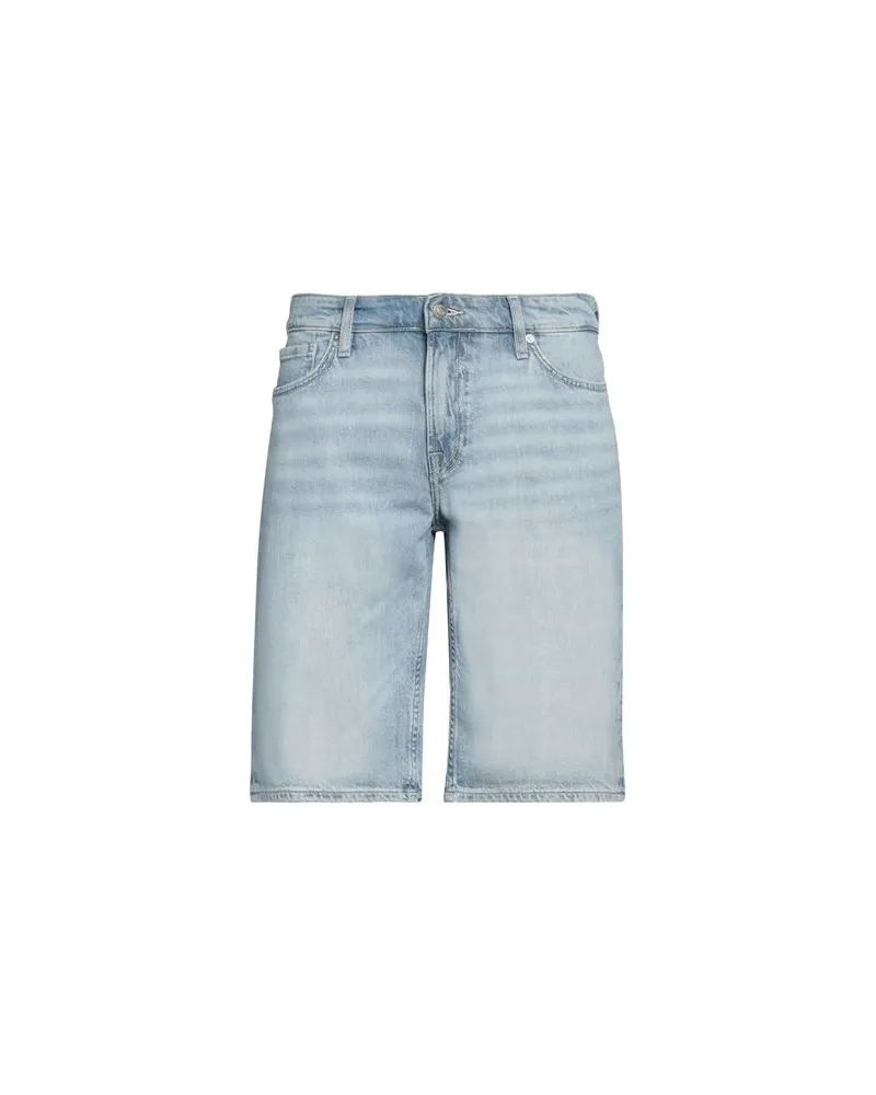 Guess HOSEN & RÖCKE - Jeansshortsauf YOOX.COM Blau