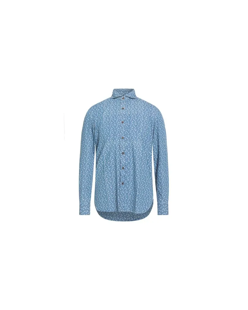 Luigi Borrelli TOPS - Jeanshemdenauf YOOX.COM Blau