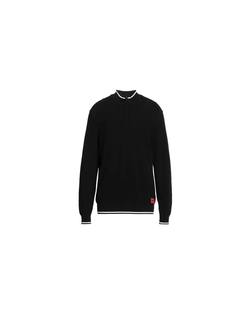 HUGO BOSS STRICKWAREN - Rollkragenpulloverauf YOOX.COM Schwarz
