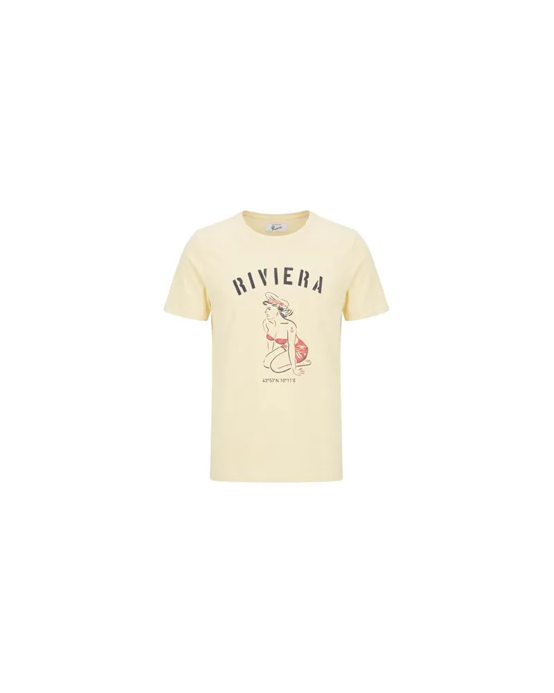 Roy Roger's RIVIERA - TOPS - T-shirtsauf YOOX.COM Gelb