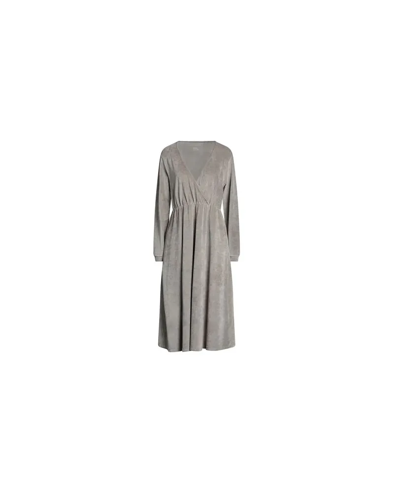 Majestic KLEIDER - Midi-Kleiderauf YOOX.COM Hellgrau