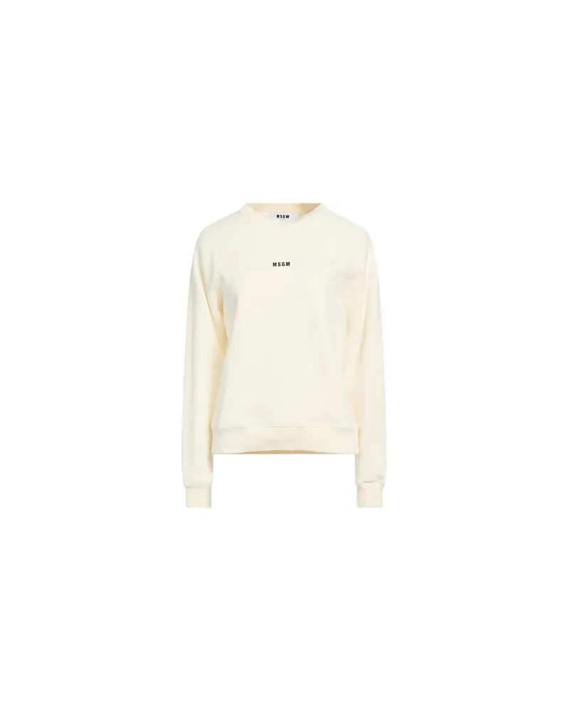 MSGM TOPS - Sweatshirtsauf YOOX.COM Cremeweiß