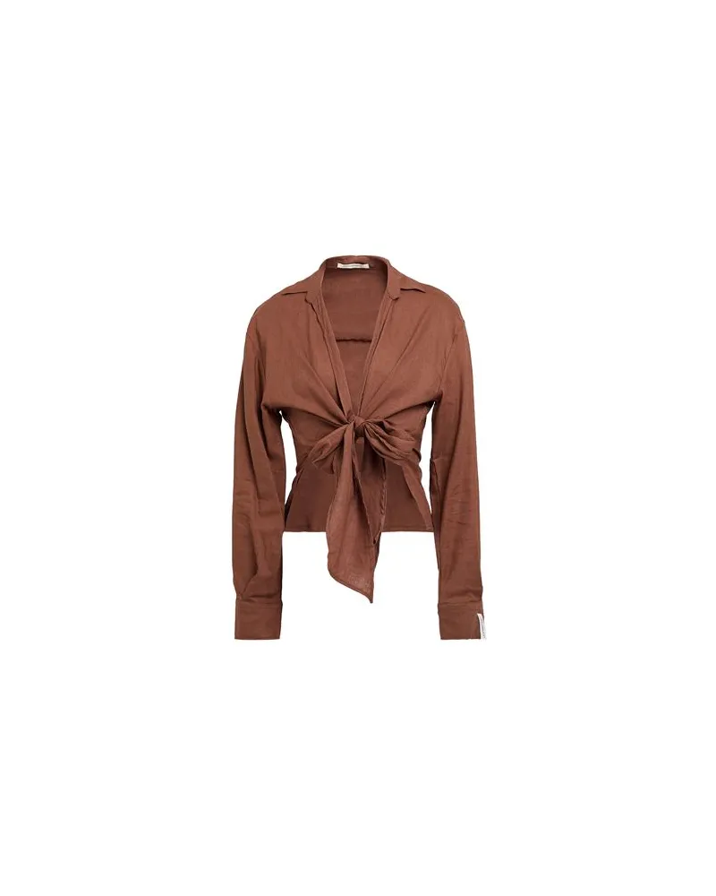 HINNOMINATE TOPS - Hemdenauf YOOX.COM Braun