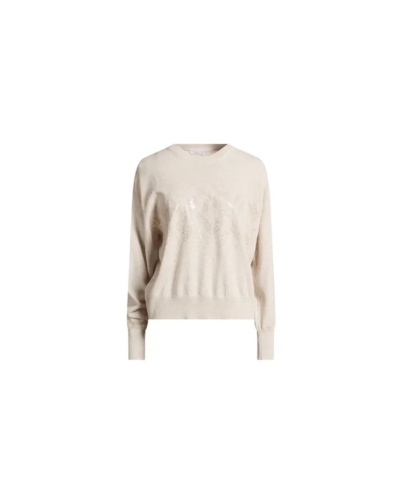 Brunello Cucinelli STRICKWAREN - Pulloverauf YOOX.COM Beige