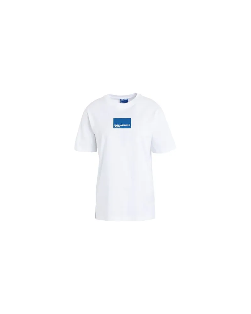 Karl Lagerfeld KLJ REGULAR SSLV LOGO TEE  - TOPS - T-shirtsauf YOOX.COM Weiß
