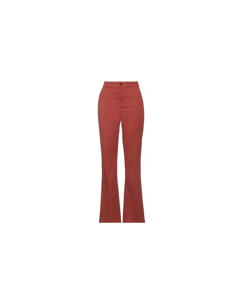 PLAN C HOSEN & RÖCKE - Hosenauf YOOX.COM Rostrot