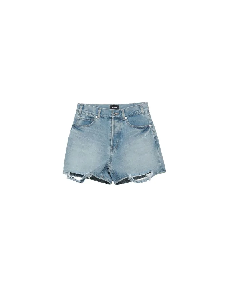 WE 11 DONE HOSEN & RÖCKE - Jeansshortsauf YOOX.COM Blau
