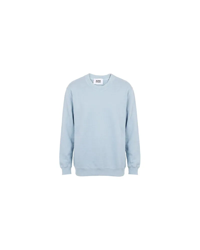 Alpha Studio TOPS - Sweatshirtsauf YOOX.COM Himmelblau