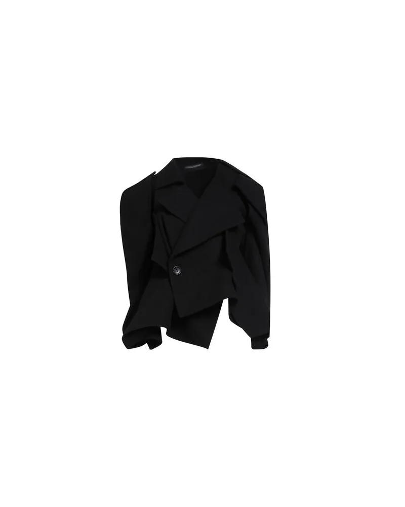 Yohji Yamamoto COLLECTIONS - JACKEN & MÄNTEL - Mäntelauf YOOX.COM Schwarz