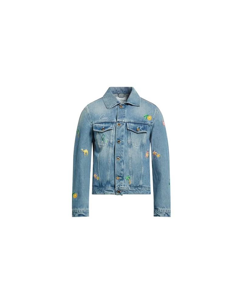 Casablanca Paris JACKEN & MÄNTEL - Jeansjacken/Mäntelauf YOOX.COM Blau