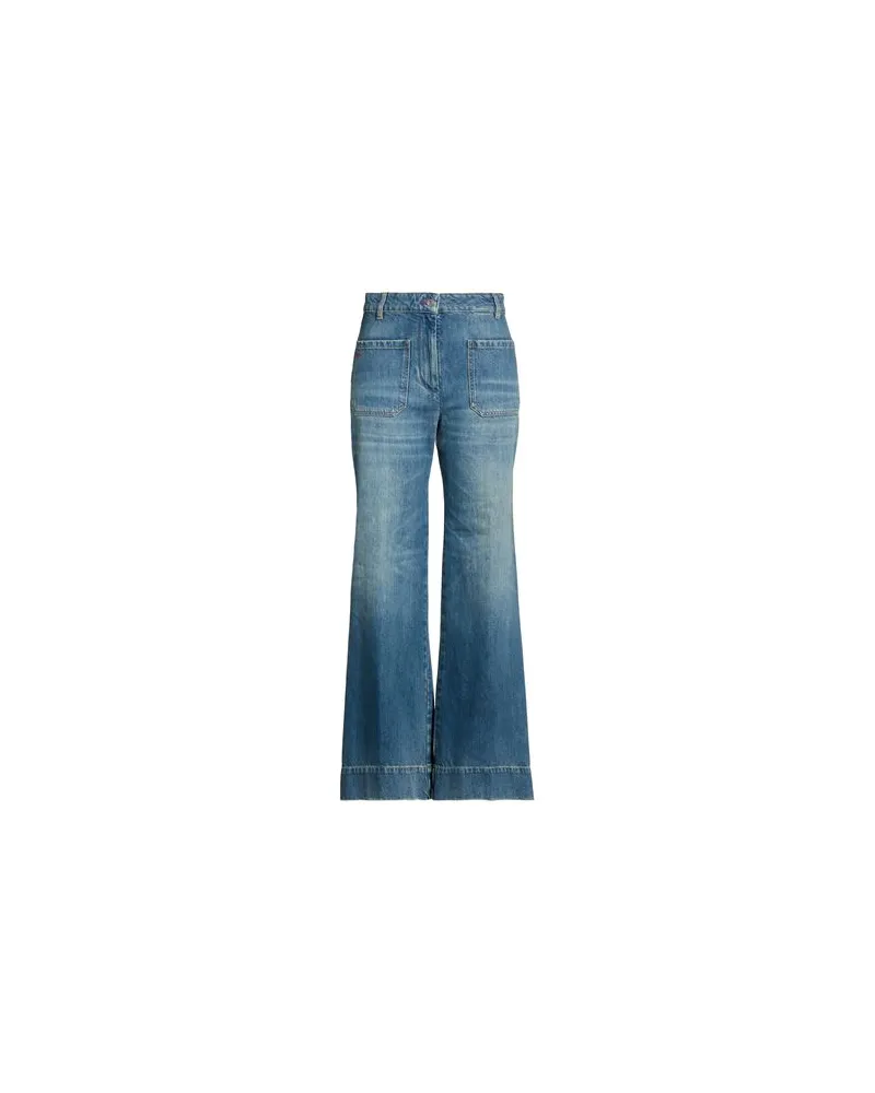 Victoria Beckham HOSEN & RÖCKE - Jeanshosenauf YOOX.COM Blau
