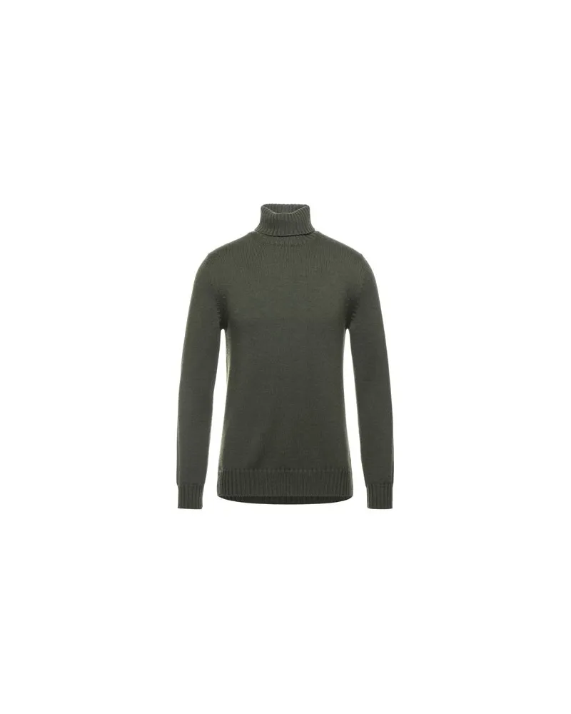 Alpha Studio STRICKWAREN - Rollkragenpulloverauf YOOX.COM Militärgrün