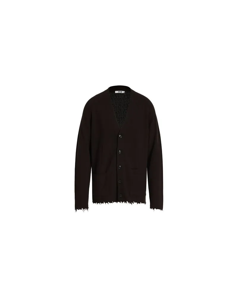 Mauro Grifoni STRICKWAREN - Strickjackenauf YOOX.COM Dunkelbraun
