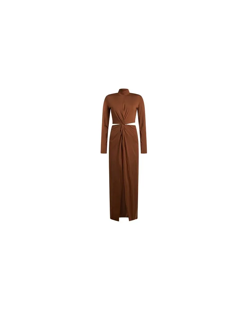 ACTUALEE KLEIDER - Maxi-Kleiderauf YOOX.COM Braun