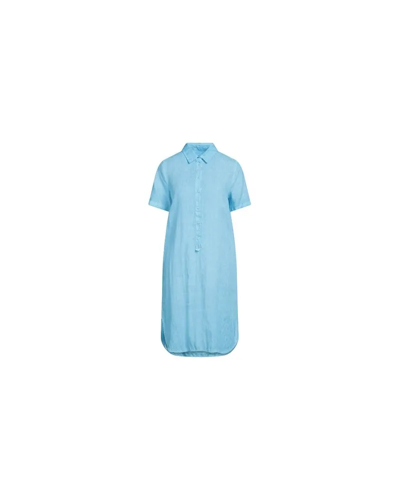 120% Lino KLEIDER - Mini-Kleiderauf YOOX.COM Azurblau