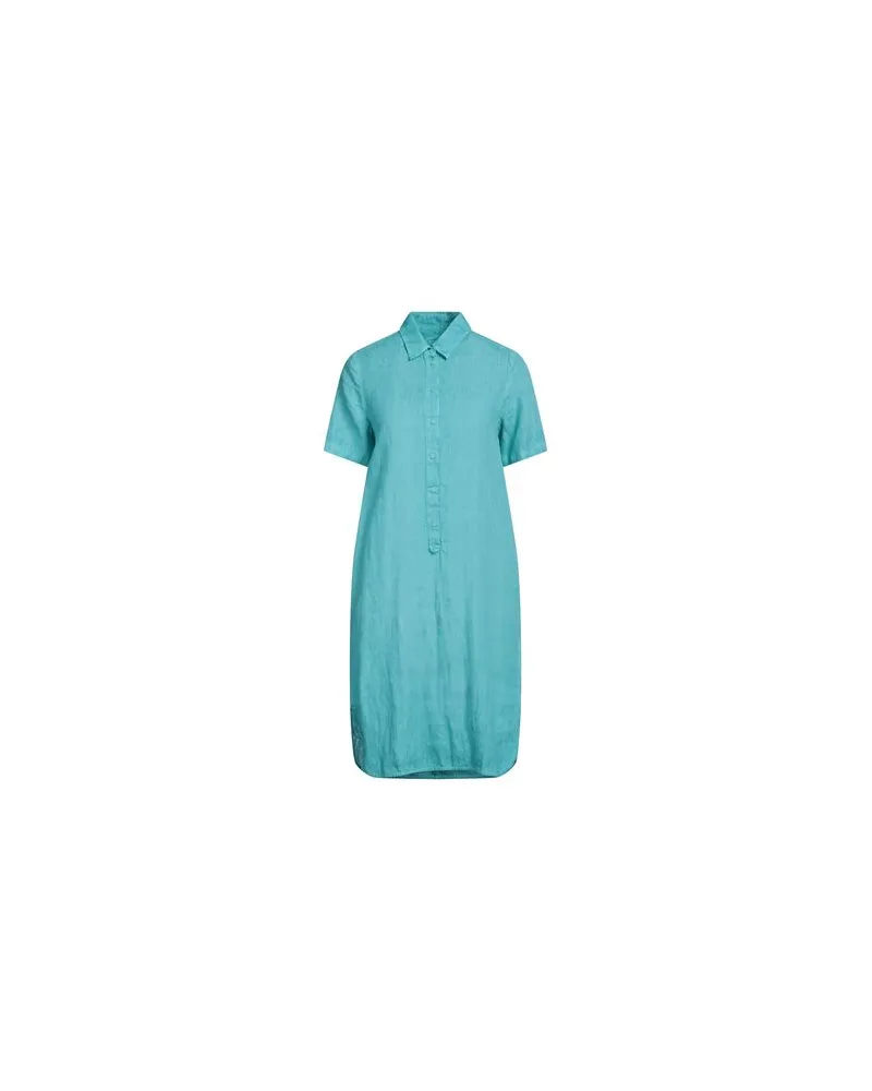 120% Lino KLEIDER - Mini-Kleiderauf YOOX.COM Tūrkis