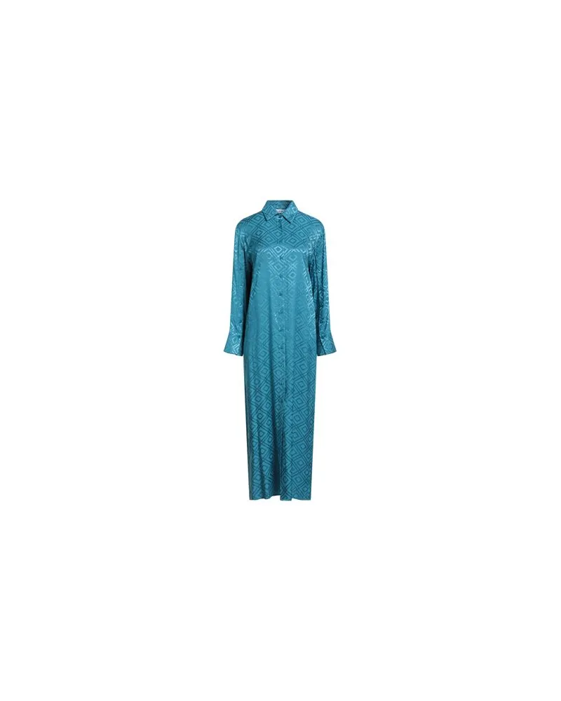 Jijil KLEIDER - Maxi-Kleiderauf YOOX.COM Aquamarin